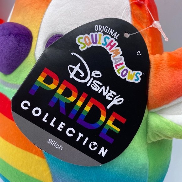Squishmallow 8” Stitch Disney Pride Collection Lilo & Stitch LGBTQ+ HTF LTED NEW - Picture 4 of 6